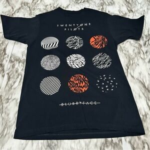 Twenty One Pilots Blurry Face Album Cover Black Tee Shirt 2015 Alternative Rock